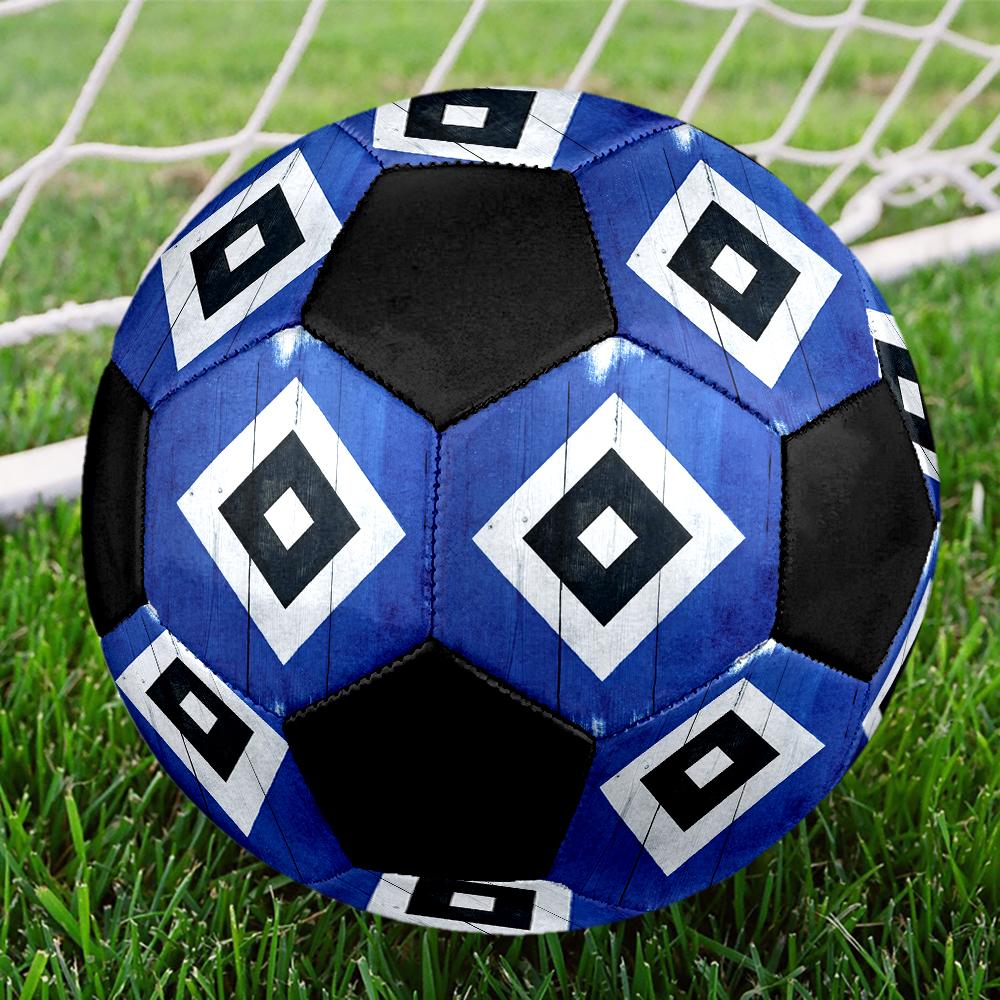 Футбольный мяч Hamburger SV, разноцветный, подходит для всех возрастов, машинная сшивка, материал ПВХ, соревновательного класса, прочный и с высоким отскоком