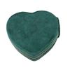 Fashion Heart Shaped Jewelry Box Mini Travel Portable Zipper Jewellery Display Cases For Necklace Ring Earrings Bracelet