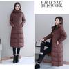 Women Parka Coat Autumn Winter Thicken Warm Hooded Coat Ladies Slimming  Lengthen Padded Jacket with Pocket Outerwear