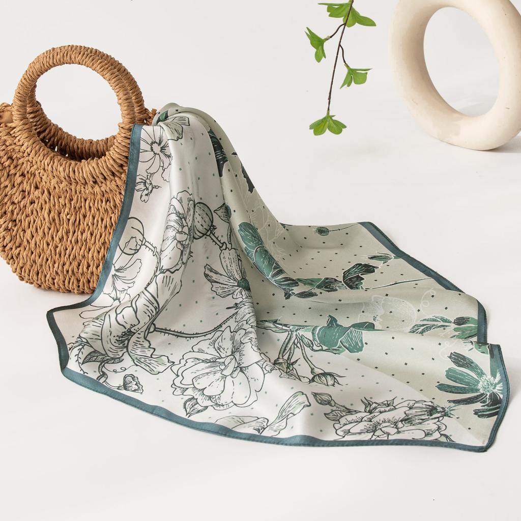 Новый весенний стиль шелковый шарф Mulberry маленький квадратный шарф шелковый высококачественный принт модный универсальный шарф