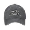 Motocross // Monochromatic Grey and Black and White Motorcycles Baseball Cap Dropshipping Cosplay Fashion Caps Male Women'S