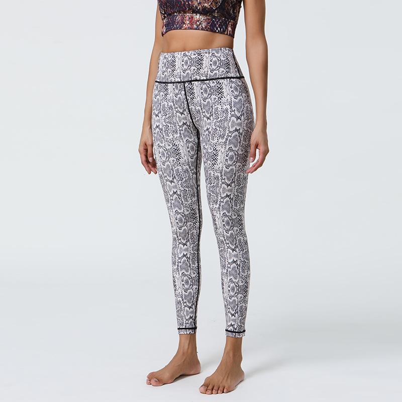 Новые леггинсы для йоги женские телесного цвета с принтом, тонкие спортивные штаны для фитнеса и йоги