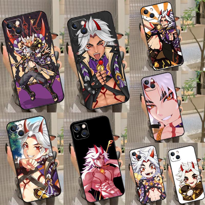 Чехол Genshin Impact Аратаки Итто для Honor Magic 5 6 7 8 Pro Honor 200 400 50 70 90 Lite X8b X8c X9a X9b X9c Win RT Чехол