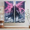No Twin Ghost Flame Blackout Curtains Shade Curtain Living Room Decoration Black Out Curtains for Camera Window Blinds Partition