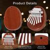8 Key Mini Carlimba Finger Thumb Piano Christmas Gift For Kid Adult Beginners