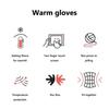1Pair Soft Women's Gloves Cute Funny Cycling Cold Protection Gloves Warm Knitted Gloves