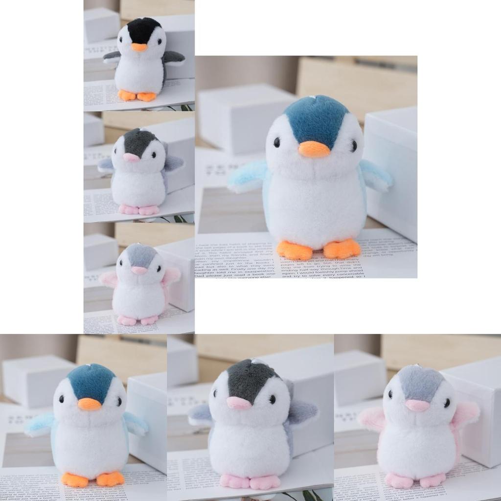 Charming Fluffy Penguin Plush Keychain Cozy Pp Cotton Filled Collectible Gift