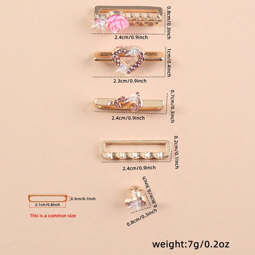 Metal Decorative Ring Brooch Wristbelt Charms Creative Watch Band Ornament Strap Accessories