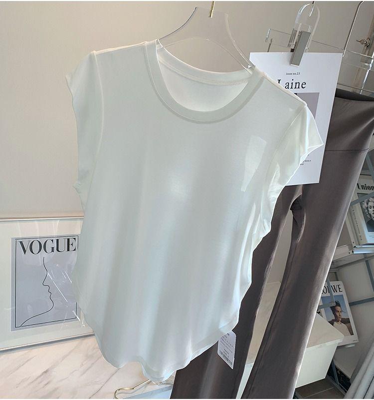 Приятная к коже, быстросохнущая футболка свободного кроя для йоги, бега, пеших прогулок и пилатеса