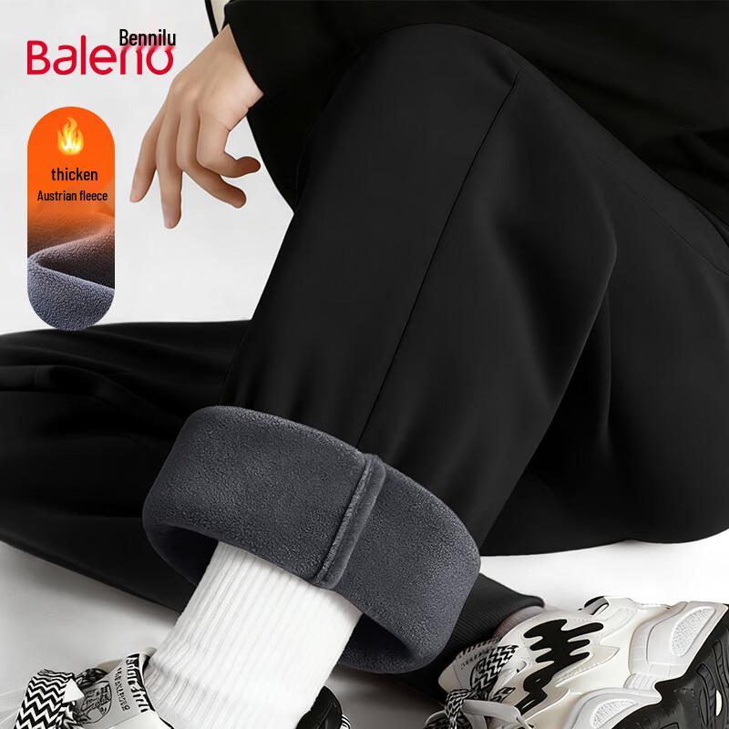 Baleno Men's Winter Fleece-Lined Cuffed Joggers