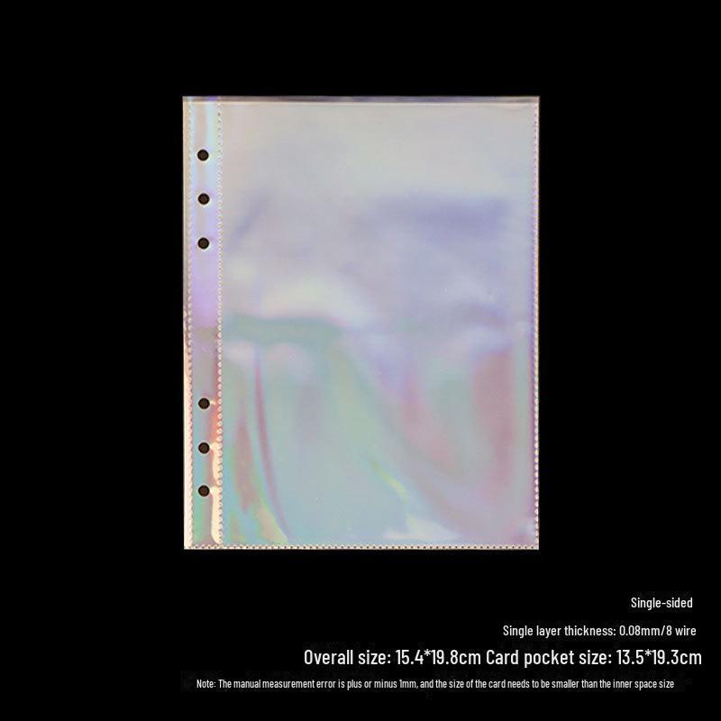 Нескользящая визитница формата А5 с 4-мя прозрачными внутренними карманами для хранения 3-дюймовых фотографий Polaroid