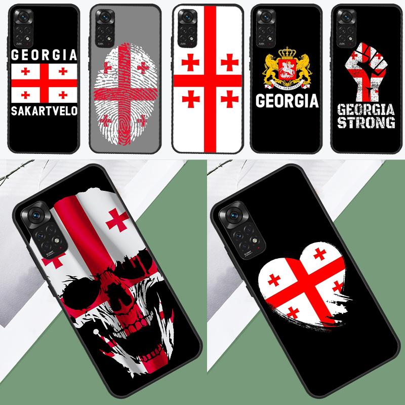 Georgia Flag Case For Xiaomi Redmi Note 12 Pro Plus 8 9 10 11 Pro 8T 9S 10S 11S 12S 9C 10A 10C 12C Cover