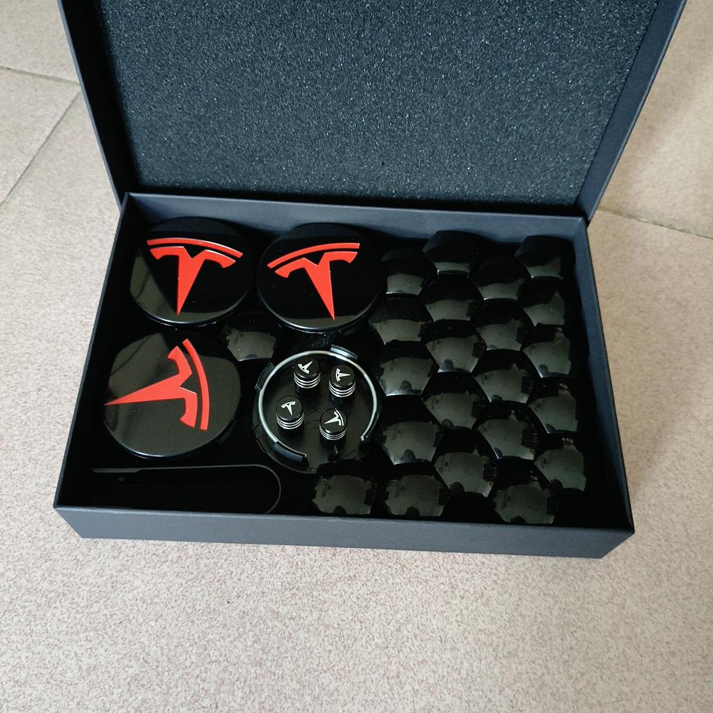 4PCS 25PCS 29PCS 56/57MM For Tesla Model3 /ModelY/2025 Model Y Juniper Sport Emblem Wheel Center Hub Cap Car Rims Cover Hubcaps