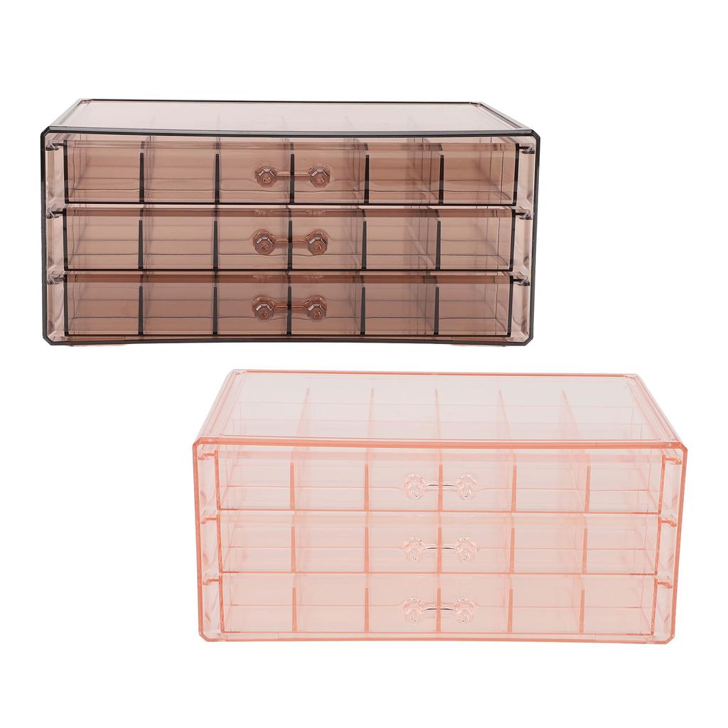 Шкатулка для украшений 3 слоя 72 ячейки антиоксидантный акриловый прозрачный органайзер для украшений серьги ожерелье