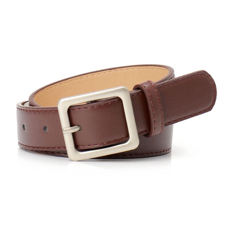 Minimalist Vintage Square Buckle Belt Women Chic Casual Jeans Decorative