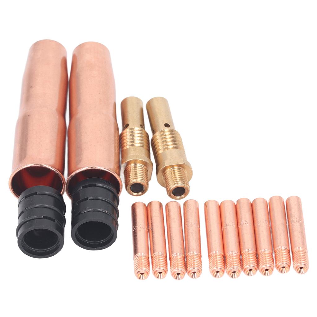Набор аксессуаров для сварочной горелки MIG 16 шт. Наконечник, сопло, диффузор, адаптер, расходные материалы для горелки 200250 M7