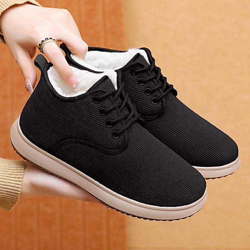 Cotton Shoes Women's Winter Warm Snow Boots Piled Thickened Shoes Women's Soft Soles Comfortable Women's Boots Lightweight Versatile Cotton Boots