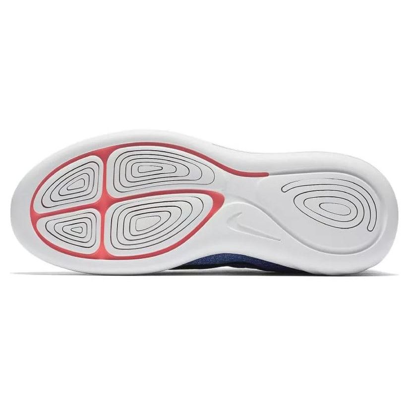Nike Lunarglide 8 Удобные Повседневные Сетчатые Амортизирующие Прочные Низкие Кроссовки для Бега Женские кроссовки Синие 843726-406