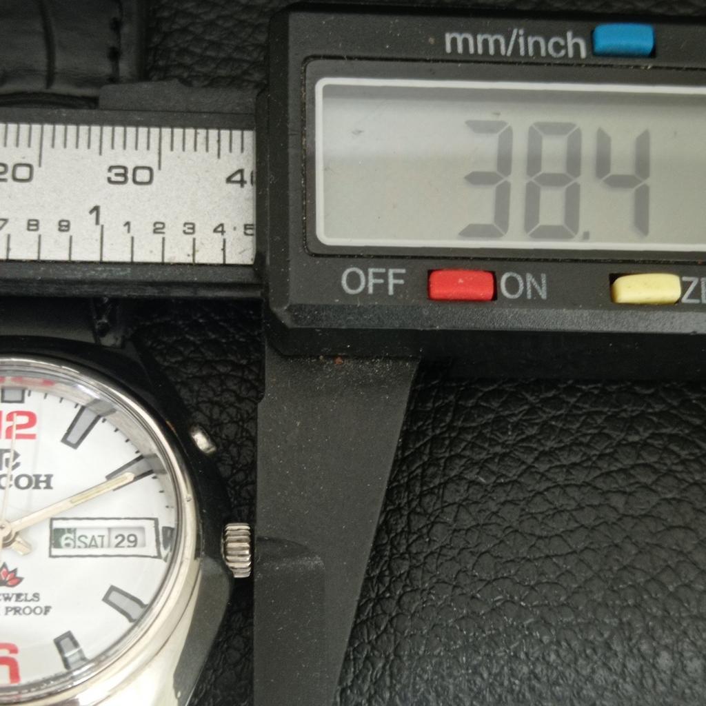 ВИНТАЖНЫЕ ЯПОНСКИЕ МУЖСКИЕ ЧАСЫ RICOH R31 АВТОМАТИЧЕСКИЕ БЕЛЫЙ ЦВЕТ ЦИФЕРБЛАТ a709393-1