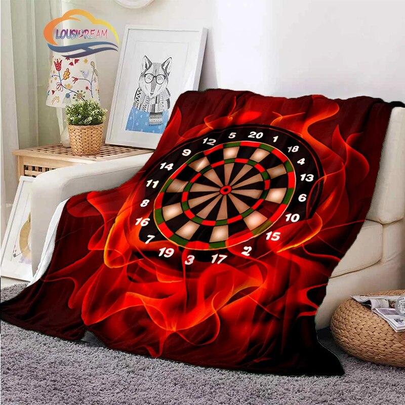 Darts Pattern Blanket Blank Series Ice and Fire  Cashmere  Fashion  Portable Flannel Warm Sofa Bed  Camping