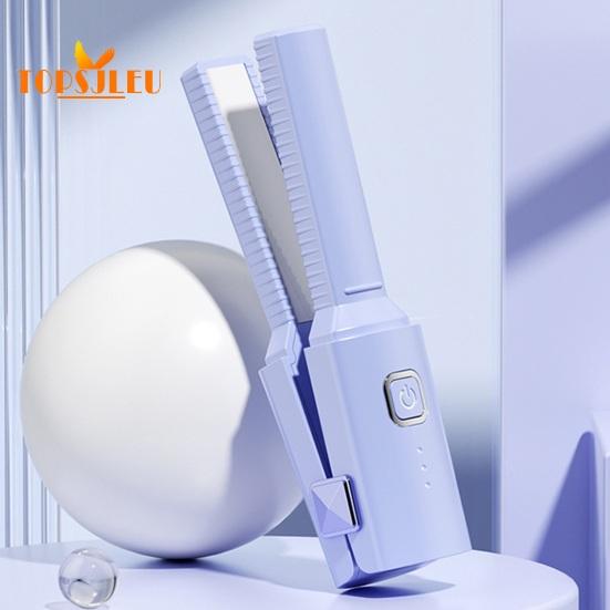 Портативный беспроводной выпрямитель для волос, быстрый нагрев 30 секунд, стайлер двойного назначения, зарядка через USB, автоматическое выключение, беспроводная защита от ожогов, стайлер для волос в путешествиях