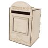 DIY Wooden Wedding Mailbox Post Box with Lock Key for Reception Wedding Anniversary Party