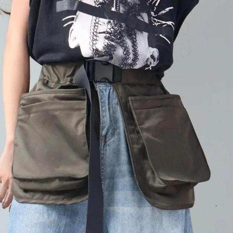 1PC Canvas Waist Apron with Multi-Pockets – Short Half Apron Tool Apron for Gardening, Work & Daily Use