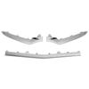 3pcs Gloss Chrome Front Bumper Lower Trim Replacement for Mercedes‑Benz E‑Class W212 AMG Line Facelift 2014‑2016
