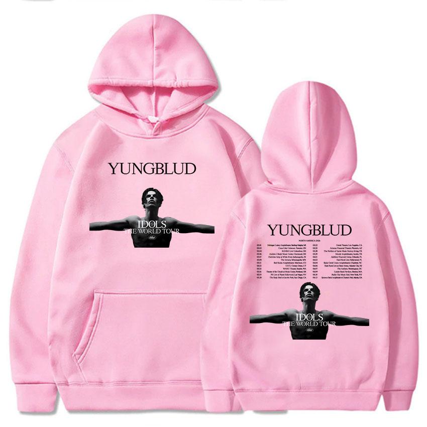 Yungblud 2026 Североамериканские Худи Кумиры Мировой Тур Графический Принт Свитшоты С Длинным Рукавом Зимние Худи Пуловеры Топы