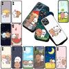 Для Samsung Galaxy S20 S22 S21 FE Ultra Plus A07 A17 A15 A16 A25 A57 A37 Чехол для телефона Мягкий чехол Аниме Медведь Бубус Панда Дудус