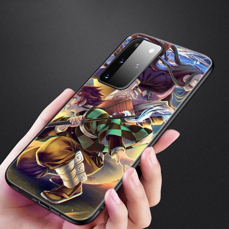 Чехол Kimetsu No Yaiba Demon Slayer в стиле аниме для Samsung Galaxy S20 S21 FE S10 Lite Note 20 10 Lite S8 S9 S10E S10 Plus Ultra Cover
