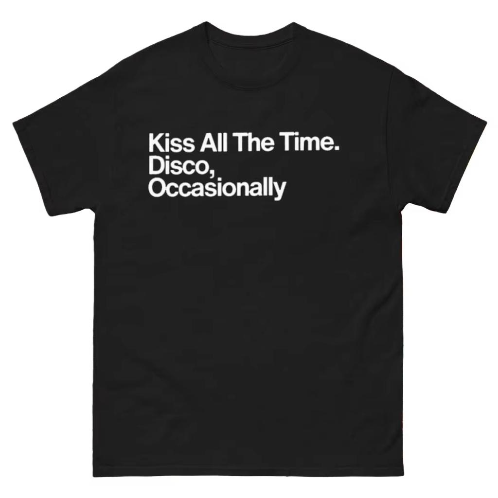 Kiss All The Time Disco Occasionally Harry Styles 2026 Album Cotton Tshirt Summer Unisexs And Unisexs Short Sleeve Shirt Fan Gift