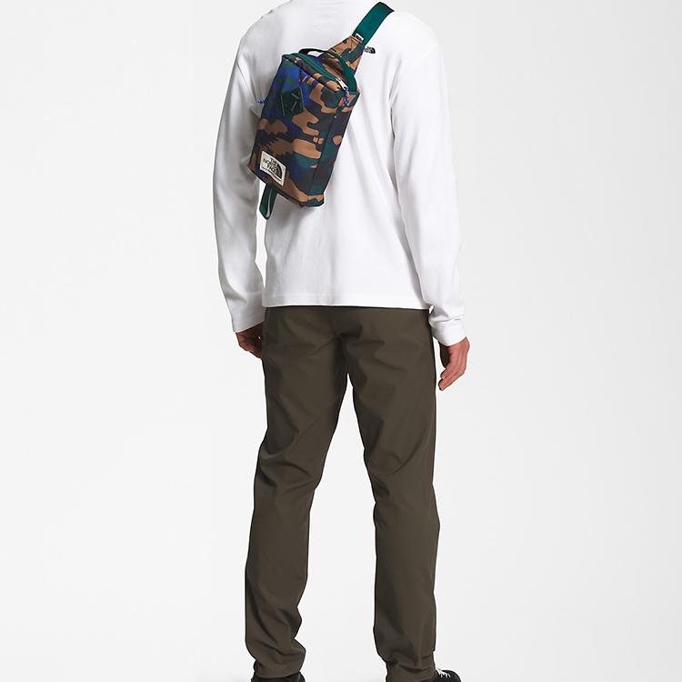 The North Face 4,1 л Спортивная сумка-почтальонка на грудь с логотипом и нашивкой, сумка через плечо, уличная сумка, нейлон, камуфляж, унисекс сумки NF0A52WA-9F9