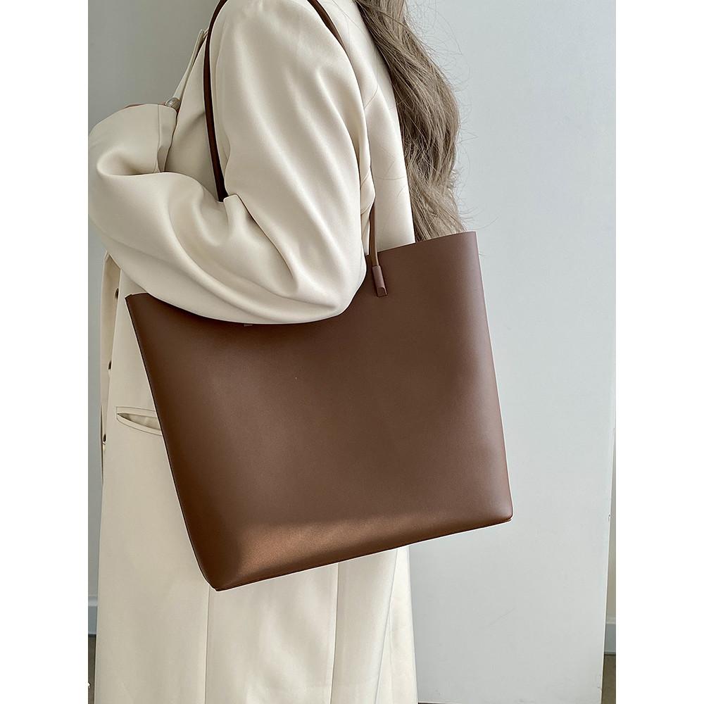 Ielgy Autumn Winter Korean Version Commuter Portable Tote Bag Large Capacity Shoulder Bag