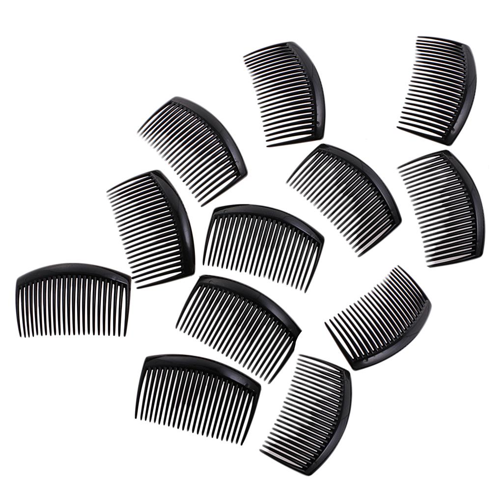 12 штук Женский пластиковый гребень для волос Зажим Слайд Заколка Аксессуары