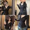Two Piece Knit Sweater With Deep V Neck For Casual Office Wear