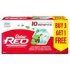 Red Toothpaste 150GX4 Pack of 1 Ayurvedic Paste for Germ Protection Cavity Care Plaque Removal Gum Strengthening and Fresh Breath
