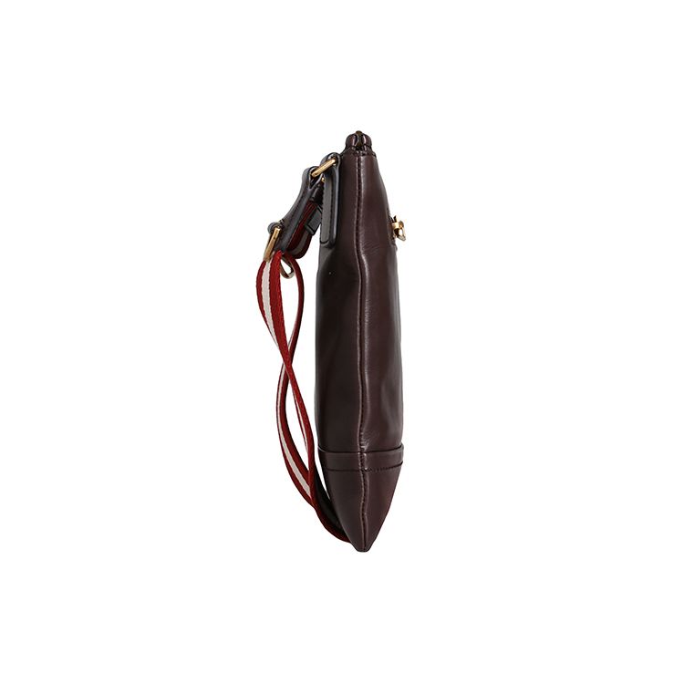 Bally Leather Shoulder Crossbody Bag Men bags Dark-Brown TOSNA-261
