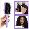 1pc Nylon Bristle Curl Defining Styling Brush for Dry Hair, Anti-frizz Detangling Hairbrush for Men and Women, Enhances Curl Definition and Separation