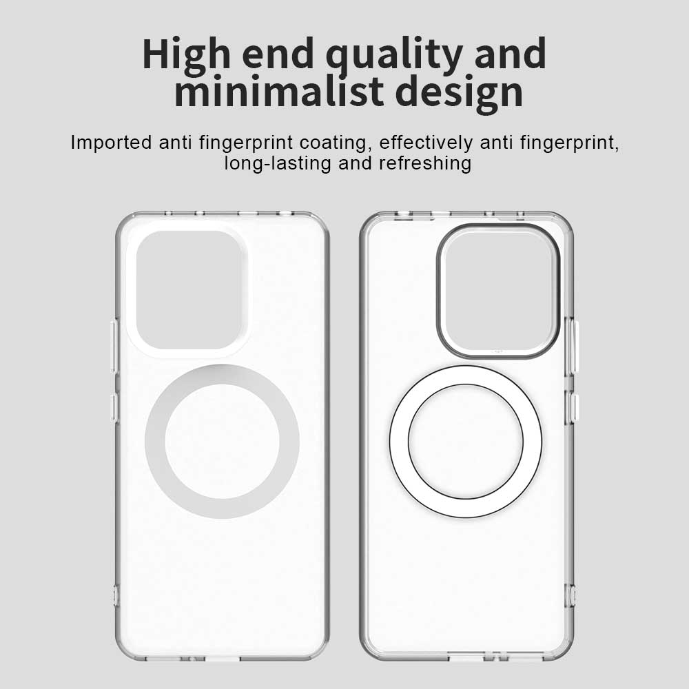For Xiaomi Redmi Note 13 4G Case Compatible with MagSafe PC+TPU+PET Anti-Drop Phone Cover