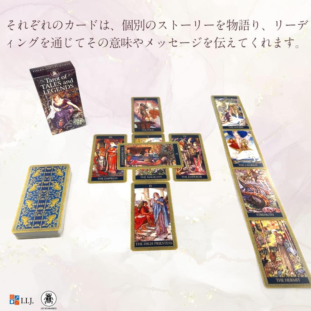 Таро Сказок и Легенд Набор карт Таро с японскими аутентичными инструкциями I.I.J из 78 карт,