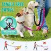 Two Dog Lead 2 In 1 Upgraded Double Dog Leash Attachment Combine Adjustable Strap and Shock Absorbing Bungee No Tangle