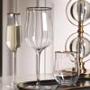 Tulip Crystal Glass Ribbed Cocktail & Juice Cup Set