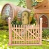 Decoration Toy Dollhouse Fence Door Wooden Dolls House Garden Furniture Mini Fence  Photo Props