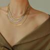 Elegant Double Layer Chain Y2K Snake Bone Chain Cool Korean Style Necklace  Women