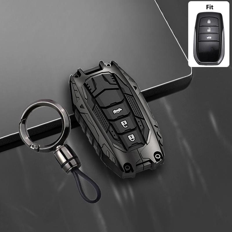 Новый стиль брони для Toyota Chr Hilux Fortuner Land Cruiser 200 Camry Corolla Crown Rav4 Highland Чехол-брелок для автомобильного ключа