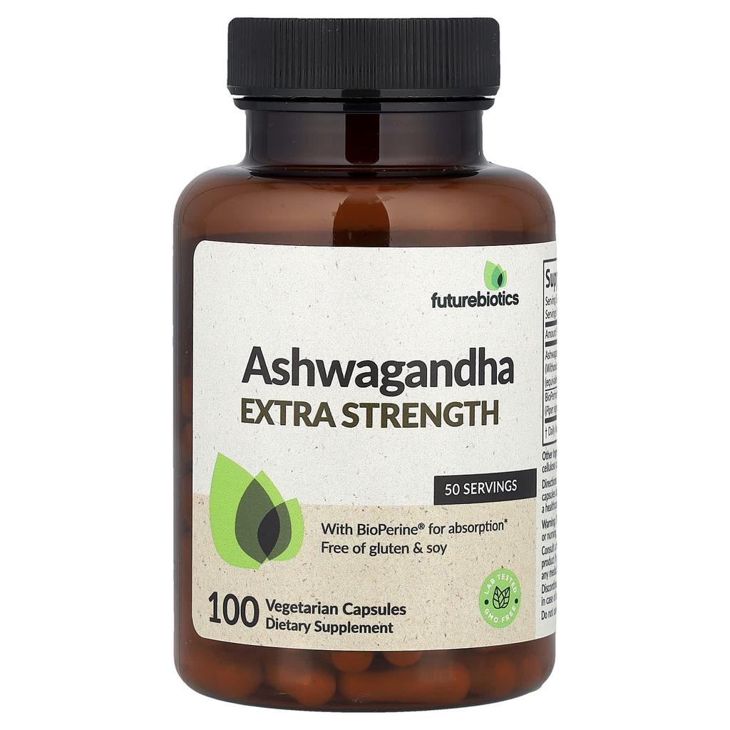 Ashwagandha, Extra Strength, Veggie Capsules 100