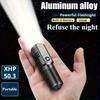 USB Rechargeable Flashlight Emergency Lighting Portable Exploration Outdoor Camping IP65 Waterproof Aluminum Alloy Material 3 Modes