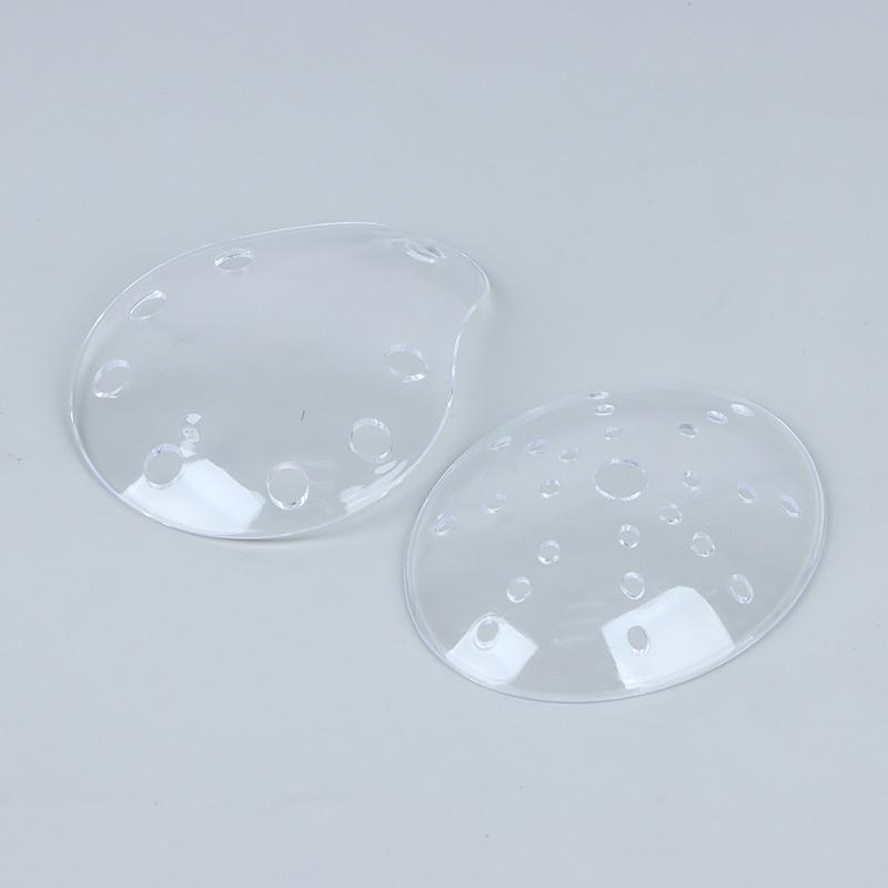 1 шт. прозрачный пластиковый щиток для ухода за глазами, пористый офтальмологический овальный щиток для глаз