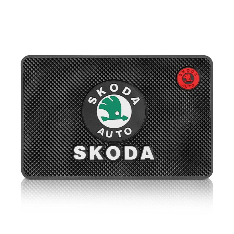 CGP1 Car Anti-Slip Mat Pad Rubber Mobile Sticky Dashboard Phone Stand Non-Slip Mat For Skoda Fabia 1 2 Octavia a7 Superb Rapid Yeti